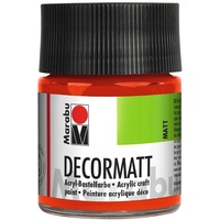 Marabu Decormatt Acryl 50 ml zinnoberrot hell