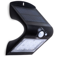 V-Tac LED-Wandleuchte, 1,5 W, mit Sensor, schwarz,