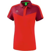 Erima Squad Funktions-Poloshirt Damen bordeaux/red 44
