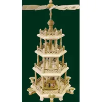 Richard Glässer GmbH Seiffen Richard Glässer Seiffen Schneemänner, 3-stöckig,