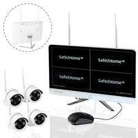 Safe2Home Funk Überwachungskamera 4 Kanal Set Secure S1.0