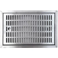 Ich-zapfe Tropfblech CNS zum Einlassen 440 mm x 240