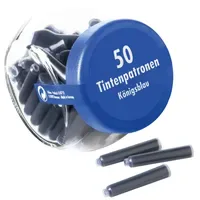 Pelikan Tintenpatronen im Glas, königsblau, 50er