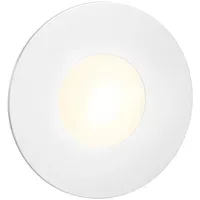 Ledscom.de LED Treppenlicht Wandeinbauleuchte Edelstahl 85 mm Ø 2er