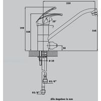 Primaster Kiel Einhebelmischer Chrom