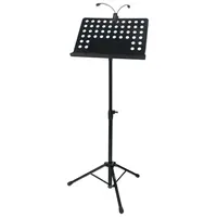McGrey Orchesterpult Set mit LED-Leuchte (höhenverstellbarer Notenständer inkl. LED-Notenpultleuchte)