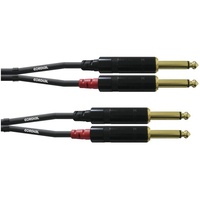 Cordial CFU 0.3 PP Doppel-Klinkenkabel 0,3 m