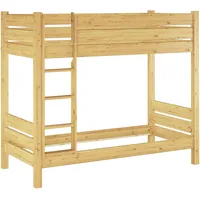 Erst-Holz Etagenbett extra stabil Kiefer 100x200 Nische 80 Hochbett