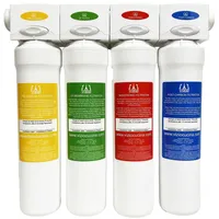 VIZIO Trinkwasserfilter Wasserfilter system Hauswasserfilter 4 stadien Filtersystem für