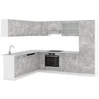 Vicco Eckküche R-Line, 227 x 287 cm ohne Arbeitsplatte