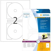Herma CD/DVD-Etiketten 8624 Weiß Ø 116 mm 10 Blatt