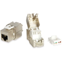 Equip Keystone Jack geschirmt CAT.6A RJ45 Anschluss 8er Set