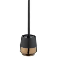 Wenko WC-Garnitur Brandol schwarz, kupfer Stein, 1 St.