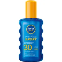NIVEA Sun Uv Dry Protect transparentes Sonnenspray LSF 30