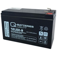 Q-Batteries 12LSX-9 12V 8,8Ah Blei-Vlies-Akku / AGM 10 Jahre