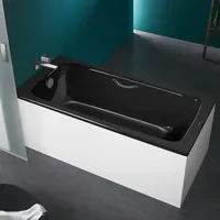 Kaldewei Cayono star Badewanne 275700013701, 180x80cm, Perl-Effekt, schwarz