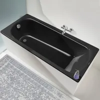Kaldewei Saniform plus Badewanne 112834010701, 180x80cm, Vollantislip, schwarz