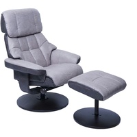 MCA Furniture MCA Relaxsessel HWC-F21, Fernsehsessel Hocker, Stoff/Textil 110kg