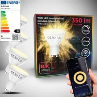 B.K.Licht WiFi Leuchtmittel 1261 5,5W GU10 4 St.
