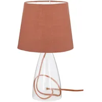 WOFI Tisch Lampe Braun