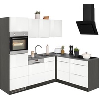 Kochstation Winkelküche »KS-Brindisi«, Stellbreite 230/170 cm, wahlweise mit E-Geräten,