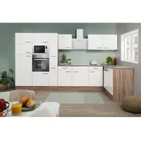 Respekta Winkelküche Oliver L-Form 370 x 172 cm E-Geräte