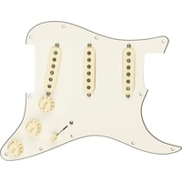 Fender Strat Pickguard, vorverkabelt, Original '57/'62 SSS, Pergament, 11-Loch,