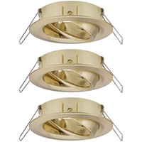 Paulmann Einbauleuchte Choose schwenkbar max. 3x10W dimmbar Messing gebürstet