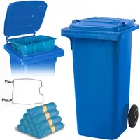 BRB-Lagertechnik Mülltonne 120 l Blau
