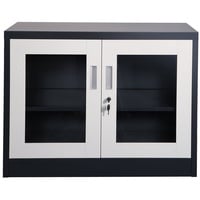 Jet-Line Aktenschrank UFA dunkelgrau weiss