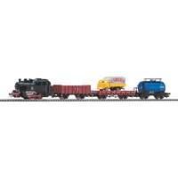 PIKO Start-Set mit Bettung Güterzug 57113 H0