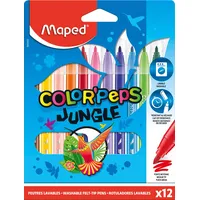 Maped - Filzstifte/Fasermaler COLOR'PEPS JUNGLE mit mittlerer Spitze -