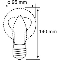Paulmann LED Globe E27 7W Dim to warm