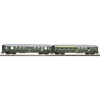 PIKO N 40621 N 2er-Set Schürzeneilzugwagen 1./2. Klasse