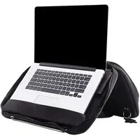 R-Go Tools Laptoptasche Vollnarbenleder (LWG-Zertifizierung), integrierter Laptop-Ständer, Schwarz
