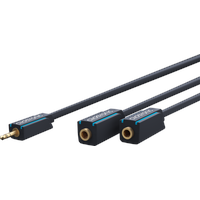 Clicktronic MP3 Duo Sound Adapter 3,5mm stereo Stecker >