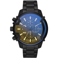 Diesel Griffed, Chronographenwerk, 48mm Schwarzes Edelstahlgehäuse mit Edelstahlarmband, DZ4529