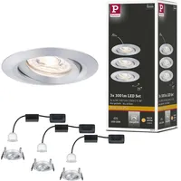 Paulmann Mini Plus Coin LED Einbauleuchte Nova II 3er-Set