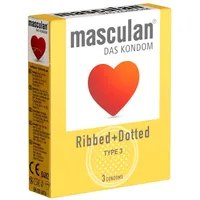 Masculan Das Kondom - Dotted 3 Stück
