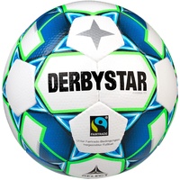 Derbystar Gamma TT Fairtrade Fußball weiß/blau/grün 5