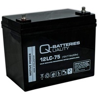 Q-Batteries 12LC-75 / 12V - 77Ah Blei Akku Zyklentyp