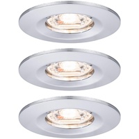 Paulmann Nova Mini Coin LED Einbauleuchte Chrom Set,