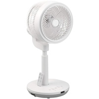 Sichler Haushaltsgeräte Höhenverstellbarer 3D-Raumventilator & Luftzirkulator, Ø 22 cm,