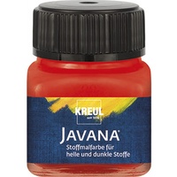 Kreul Javana Stoffmalfarbe für helle und dunkle Stoffe rot,