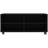 VidaXL TV-Schrank mit Rollen 90 cm schwarz