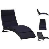 VidaXL Sonnenliege 162 x 64 x 86 cm grau
