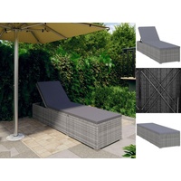 VidaXL Sonnenliege 195 x 60 x 31 cm grau