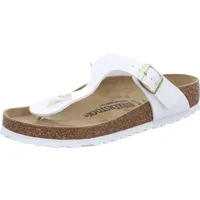 Birkenstock Gizeh Birko-Flor patent white 41