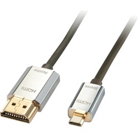 LINDY HDMI Anschlusskabel HDMI-Micro-D Stecker, HDMI-A Stecker 3.00m Schwarz