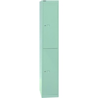 BISLEY Spind lichtgrau CLK182645, 2 Schließfächer 30,5 x 45,7